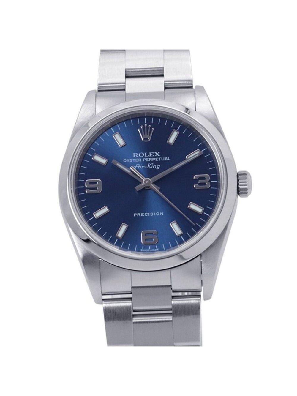 Rolex Air King No Watch Blue Dial